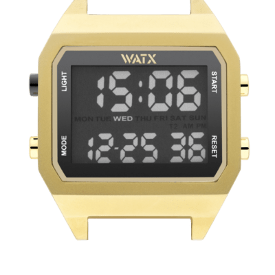 Watx and Co Mostrador Preto Digi 2 Dourado
